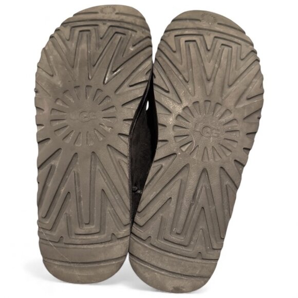 UGG Classic Buckle Mini Boots – Black – Faux Fur/Shearling Lined – Women’s US 10 - Picture 6 of 8